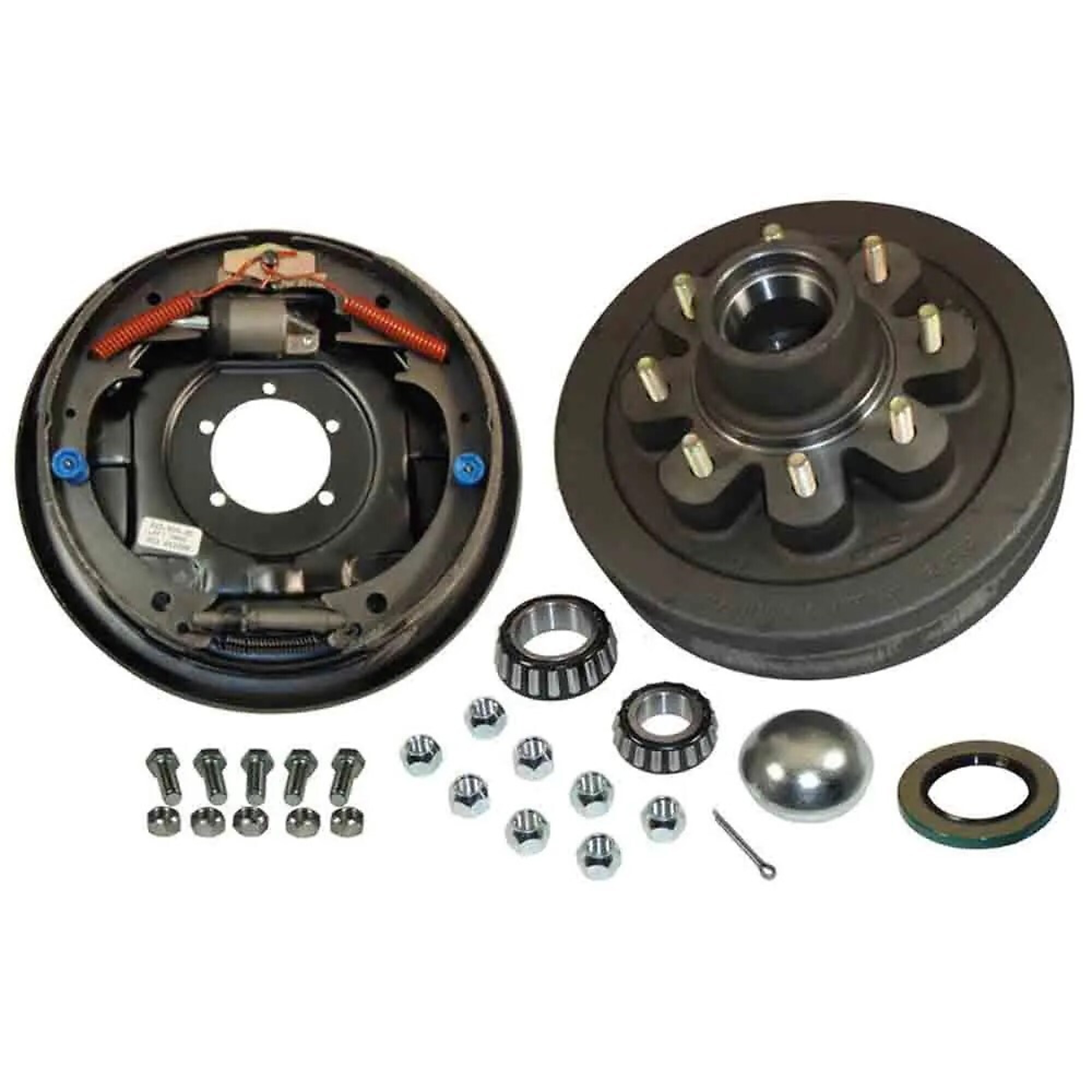 Rigid Hitch, Hydraulic Drum Brake Kit, Driver Side, 12in, 8-Bolt on 6.5 inch Circle, Model# BPH1208HL
